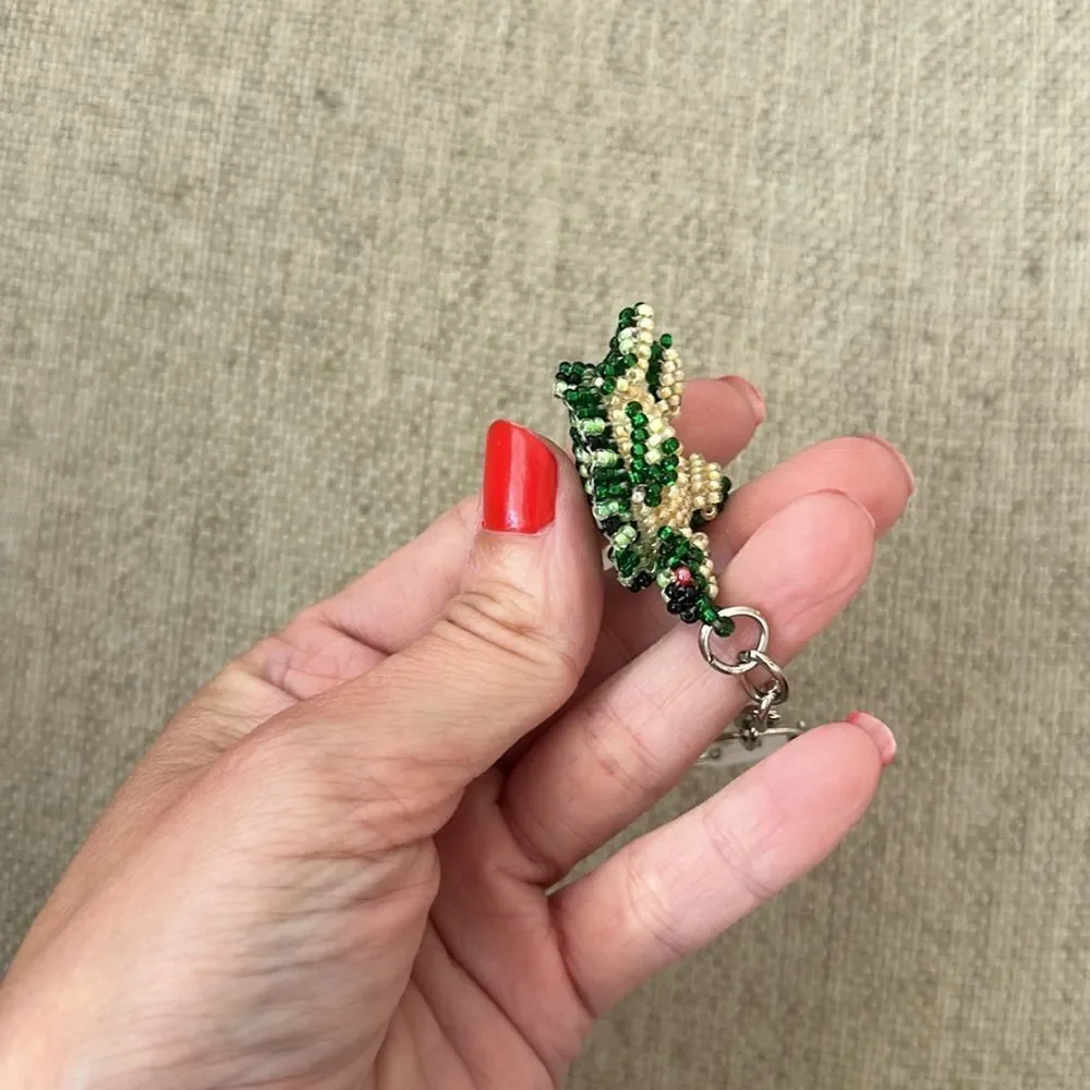 NWT Beaded Sea Turtle Keychain from Guatemala